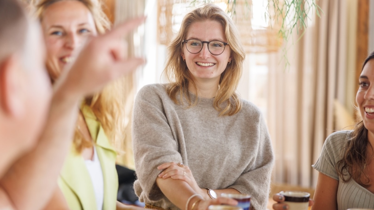 Brainstorm 1 Het marketingteam van Pull Position in brainstorm